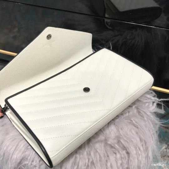 CHAIN MATELASSÉ CASSANDRE YSL WALLET 0815